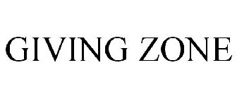 GIVING ZONE
