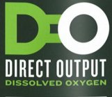 D O DIRECT OUTPUT DISSOLVED OXYGEN