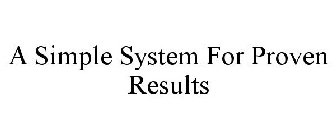A SIMPLE SYSTEM FOR PROVEN RESULTS