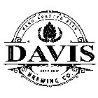 HAND CRAFTED BEER DAVIS BREWING CO. ESTD 2017