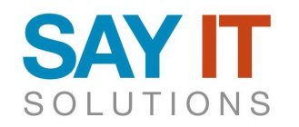 SAY IT SOLUTIONS