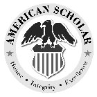 AMERICAN SCHOLAR HONOR · INTEGRITY · EXCELLENCE