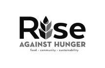 RISE AGAINST HUNGER FOOD ·COMMUNITY· SUSTAINABILITY