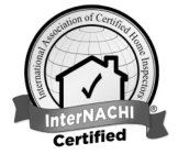 INTERNATIONAL ASSOCIATION OF CERTIFIED HOME INSPECTORS INTERNACHI CERTIFIED
