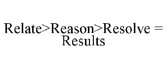 RELATE>REASON>RESOLVE = RESULTS