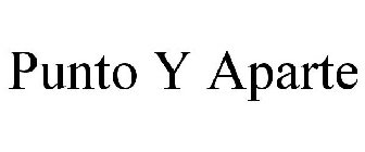 PUNTO Y APARTE