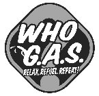 WHO G.A.S.? RELAX.REFUEL.REPEAT!
