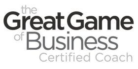 THE GREAT GAME OF BUSINESS CERTIFIED COACH
