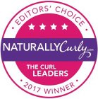 NATURALLYCURLY.COM · EDITOR'S CHOICE · THE CURL LEADERS · 2017 WINNER ·