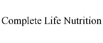 COMPLETE LIFE NUTRITION