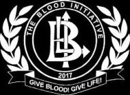 THE BLOOD INITIATIVE 2017 GIVE BLOOD GIVE LIFE