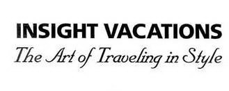 INSIGHT VACATIONS THE ART OF TRAVEL