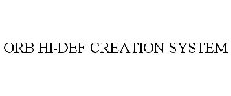 ORB HI-DEF CREATION SYSTEM