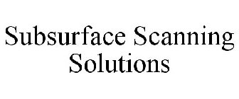 SUBSURFACE SCANNING SOLUTIONS