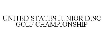 UNITED STATES JUNIOR DISC GOLF CHAMPIONSHIP