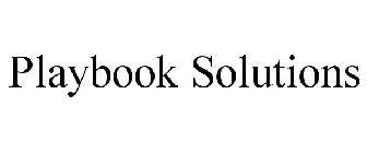 PLAYBOOK SOLUTIONS
