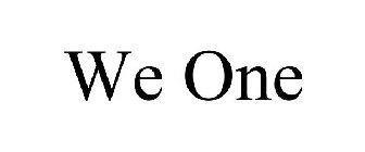 WE ONE