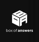 BOX OF ANSWERS BOA