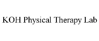 KOH PHYSICAL THERAPY LAB