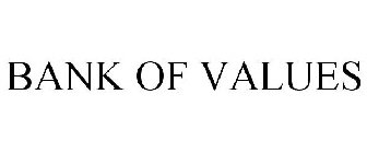 BANK OF VALUES