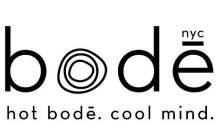BODE NYC HOT BODE. COOL MIND.
