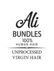 ALI BUNDLES 100% HUMAN HAIR UNPROCESSED VIRGIN HAIR