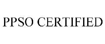 PPSO CERTIFIED