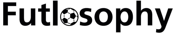 THE WORD FUTLOSOPHY WITH A SOCCER BALL DESIGN SERVING AS THE FIRST O