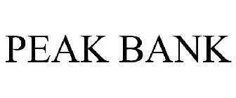 PEAK BANK