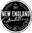NEW ENGLAND DISTILLING MAINE USA EST. 2011 WIGHT INSPIRED