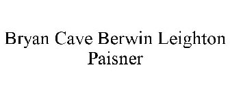 BRYAN CAVE BERWIN LEIGHTON PAISNER