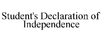 STUDENT'S DECLARATION OF INDEPENDENCE