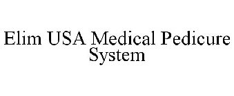 ELIM USA MEDICAL PEDICURE SYSTEM