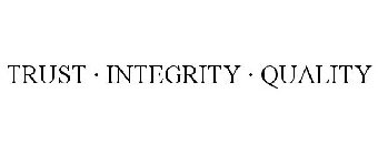 TRUST · INTEGRITY · QUALITY