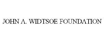 JOHN A. WIDTSOE FOUNDATION