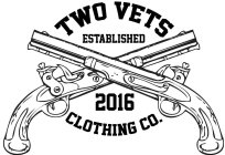TWO VETS CLOTHING CO. ESTABLISHED 2016