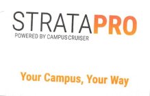 STRATAPRO POWERED BY CAMPUSCRUISER YOUR CAMPUS, YOUR WAY