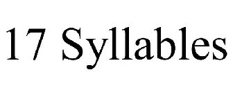 17 SYLLABLES