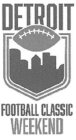 DETROIT FOOTBALL CLASSIC WEEKEND