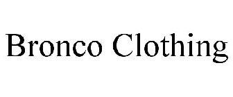 BRONCO CLOTHING