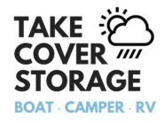 TAKE COVER STORAGE BOAT · CAMPER · RV