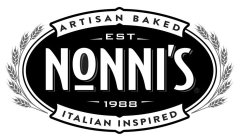 ARTISAN BAKED EST NONNI'S 1988 ITALIAN INSPIRED