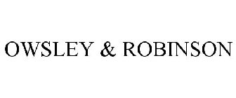 OWSLEY & ROBINSON