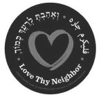 LOVE THY NEIGHBOR ??????????? ???????? ???????? ?????? ???? JEWISH UNITED FUND OF METROPOLITAN CHICAGO TOGETHER FOR GOOD