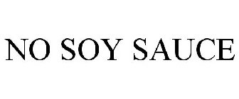 NO SOY SAUCE