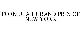 FORMULA 1 GRAND PRIX OF NEW YORK