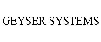 GEYSER SYSTEMS