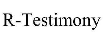 R-TESTIMONY