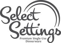 SELECT SETTINGS PREMIUM SINGLE-USE DINNERWARE