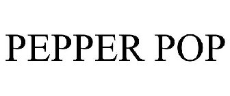 PEPPER POP